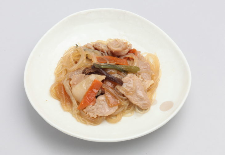 春雨と豚肉のしょうゆ炒め